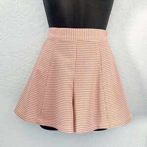 Party Gingham High Waisted Shorts. Size Small/XS